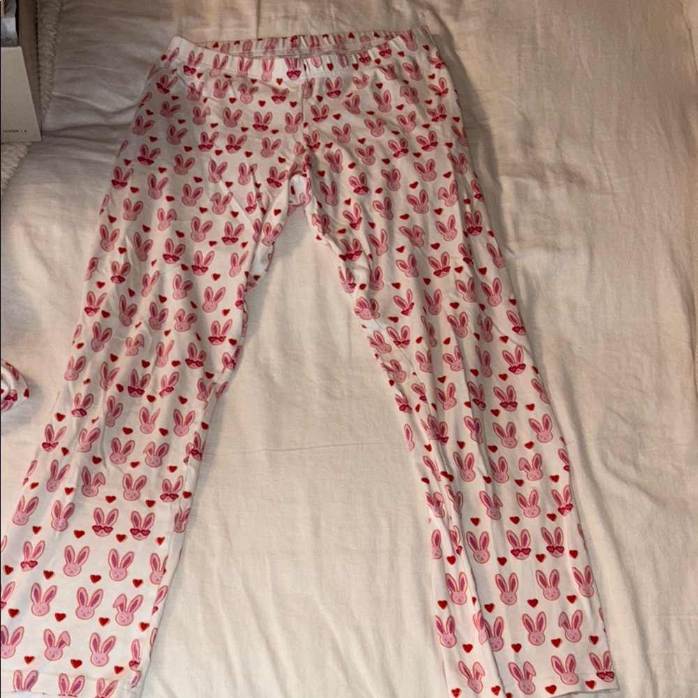 Roller Rabbit Lovestruck Bunny Long-sleeve Pajamas SIZE SMALL - Picture 4 of 6